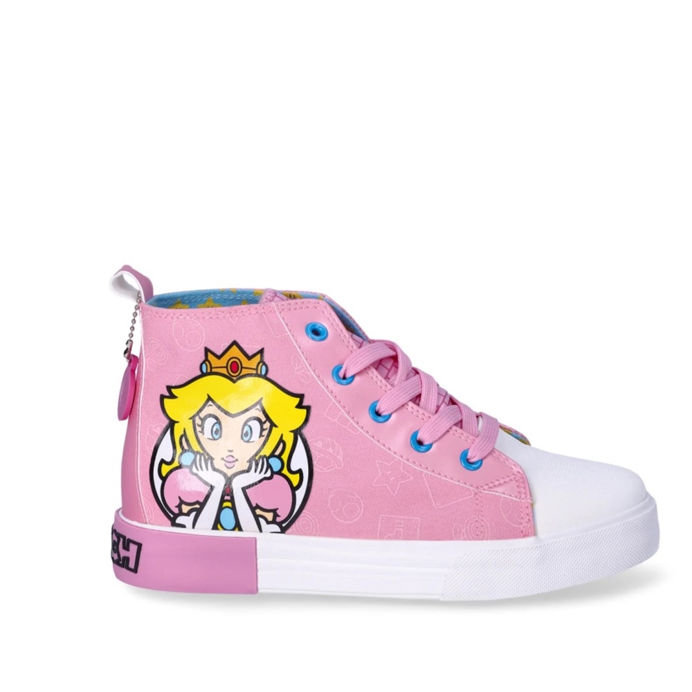 Pink Super Mario Princess High-Top Sneakers, NWT